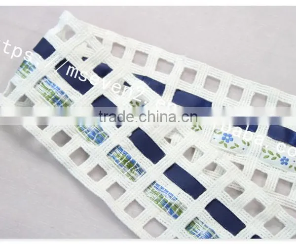 Special Design 7cm Width Combined Wholesale Satin Ribbon With Ladder Trim photo-5