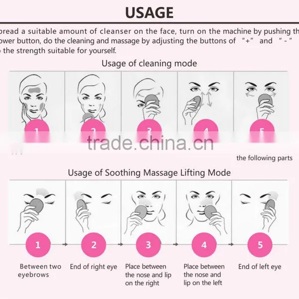 BP-1068 Sonic Silicone Face Brush, Gentle Exfoliator & Scrubber, Pore Cleanser Rechargeable IPX7 FULL WATERPROOF photo-6