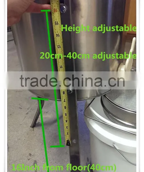 Adjustable Legs Height 2/3/4/6 Frames Manual Honey Extractor photo-5