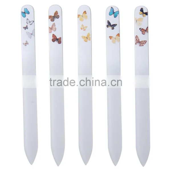 Butterfly Printed Glass Nail File