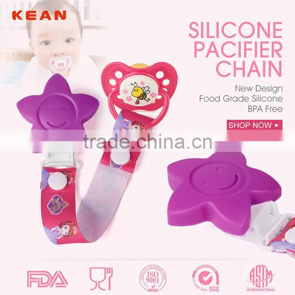 Fashion Bpa Free Food Grade Silicone Baby Chewable Pendant Sensory Tool photo-2