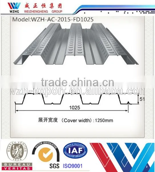 High Quality Galvanized Composite Steel Floor Steel Decking Sheet photo-6