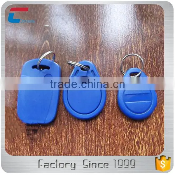 China Manufacturer Custom Design Contactless Writable RFID ABS Keychain Key Fob With Rings photo-2