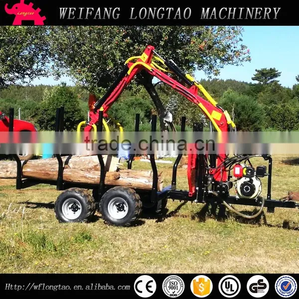New Condition and Log Trailer With Crane With CE Approved photo-2