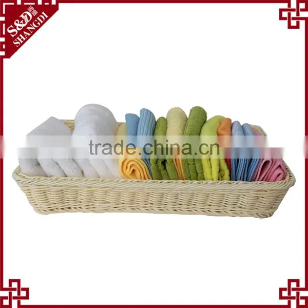 Rectangular Rattan Woven Baskets for Supermarket Display Shelves photo-3