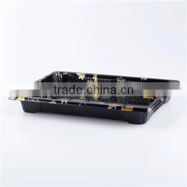 Blister Food Safety Rectangle Square Large Plastic Sushi Food Serving Tray photo-3