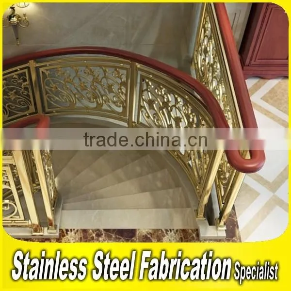 Aluminum Handrails Balustrades Integral Modern Spiral Staircase photo-3