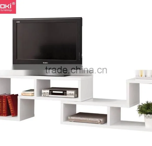 Creative Design Mdf Wood TV Console New 2 Pieces Bookcase Home Furniture tv Stand photo-3