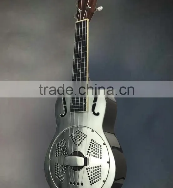 Resonator Ukulele With Blues Slide, Copper Alloy Resonator Ukulele, Ukulele 23inch photo-2