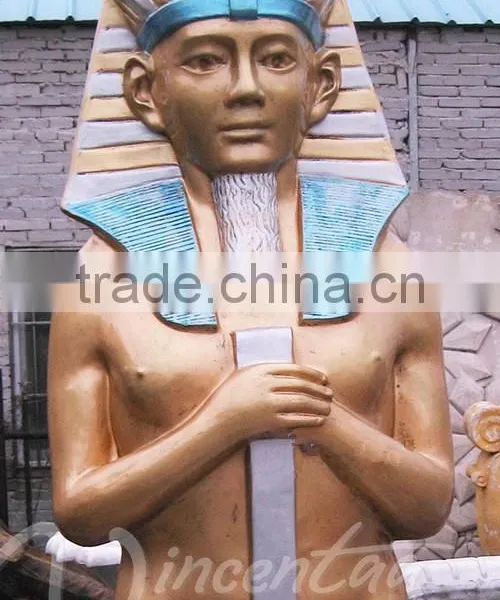 Outdoor Decoration Antique Famous Sculpture Egyptian Fiberglass Pharaoh Statues photo-4