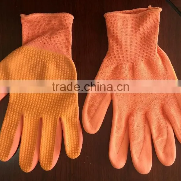 Nylon Palm Nitrile Foam Coated Gloves, Nitrile Dot, Color Gloves,garden Gloves. photo-2