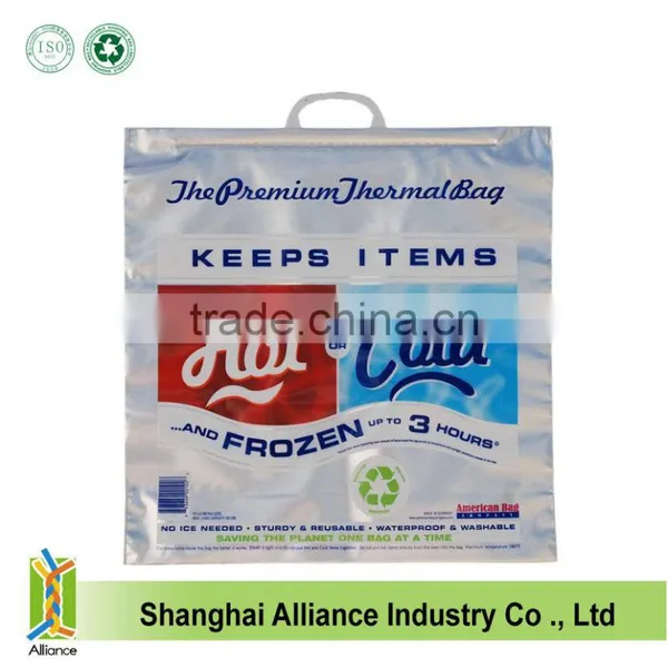 Promotional Market Custom Plastic Insulated Aluminum Film Cooler Bag Thermal Bag photo-3