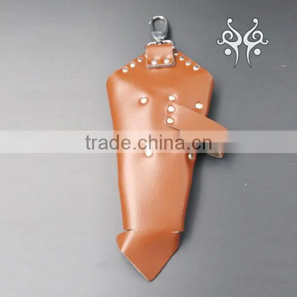Leather Scissors Holder Case Rivet Clips Bag photo-2
