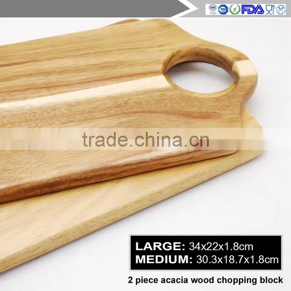 2017 The New 2 Piece Acacia Wood Chopping Board photo-6