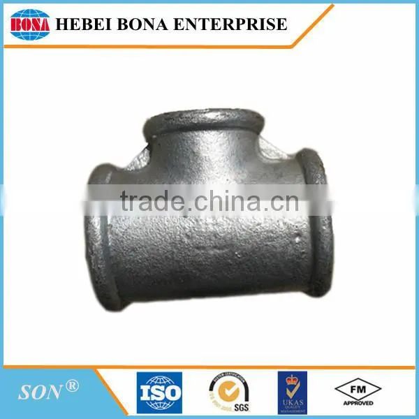 Best Selling Malleable Iron Pipe Fittings Reducing Tee Joint photo-2