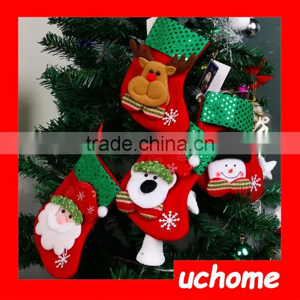 UCHOME China Supplier Wholesale Good Quality Christmas Decorative Socks,New Design Christmas Gift Sock photo-5