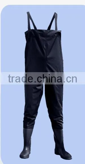 0.75mm/0.65mm PVC Wader With PVC Boots photo-2