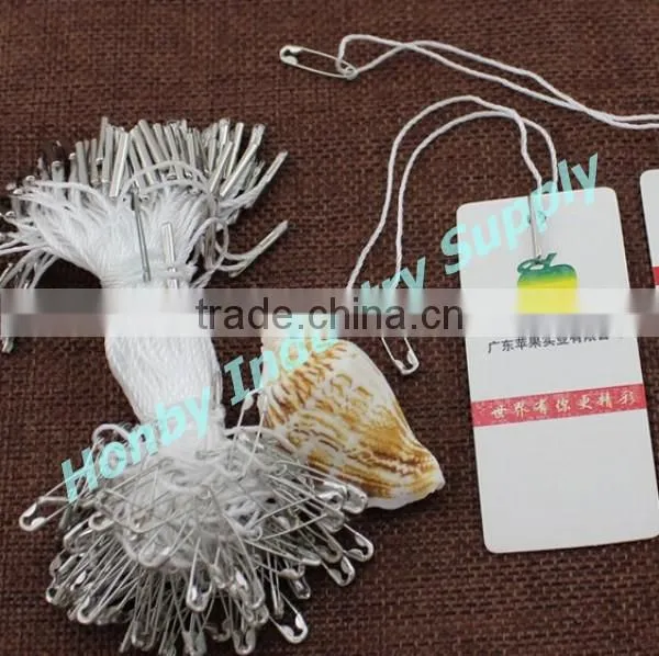 Customized White Hang Tag String With Safety Pin photo-2