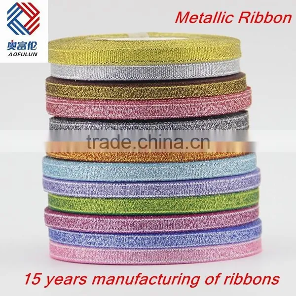 Silver Metallic Ribbon for Gift Package photo-4