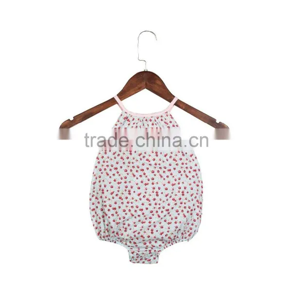 2017 Summer Hot Sale Boutique Baby Clothing Rompers Baby Girl Vintage Bubble Rompers Infant and Toddlers Clothing Floral Rompers photo-2