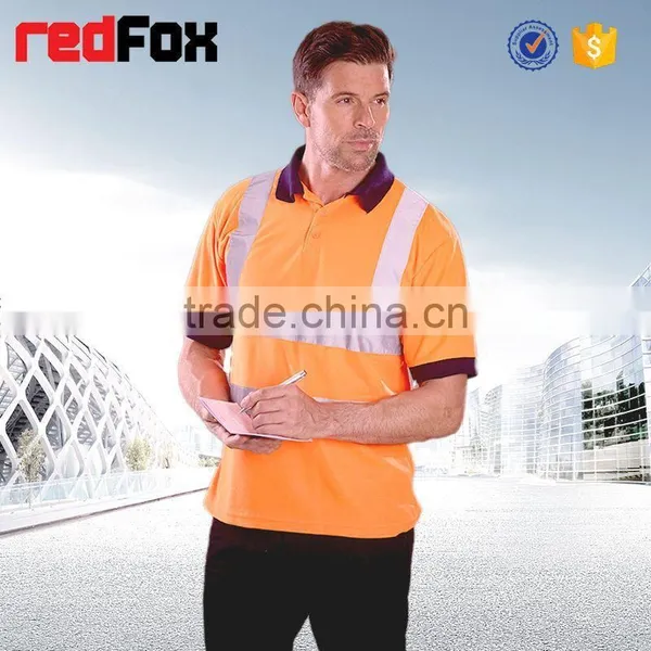 Kid T-shirt Red Short Sleeve Reflective Safety T-shirt T-shirt Heat Press photo-3