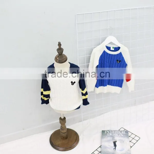 2-7 Years Kids Bohemia Style Sweater, Color Rendering Sweater, Boutique Children's Cotton Sweater photo-2