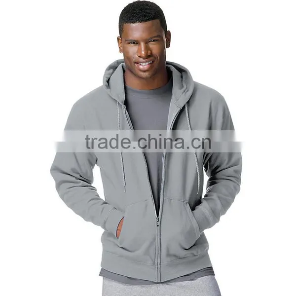 Latest Design Custom Zip Up Cheap Price Fashion Men's Clothing Bulk Plain Hoodies photo-6
