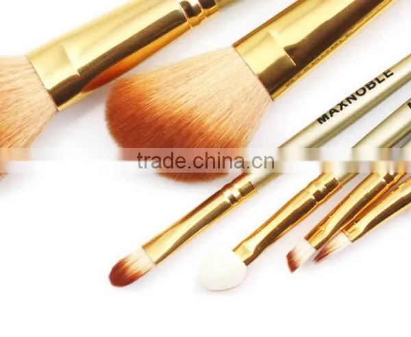 Golden 7 Pieces Of Cosmetics Makeup Brush Set photo-2
