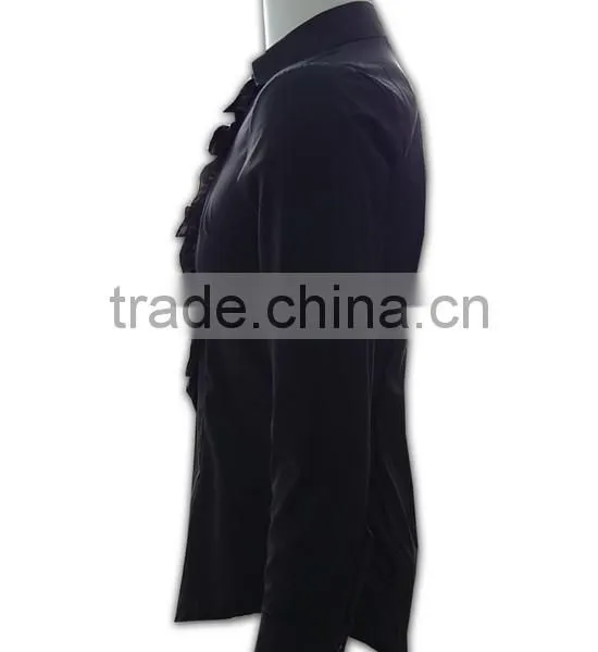 ISO 9001 Audit Factory Tailored Fashionable Ladies Formal Dress Shirt photo-3