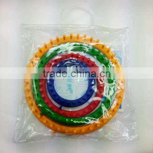 High Quality 4 Size Plastic Round Knitting Looms/ Circular Wool Weaver Tools photo-3