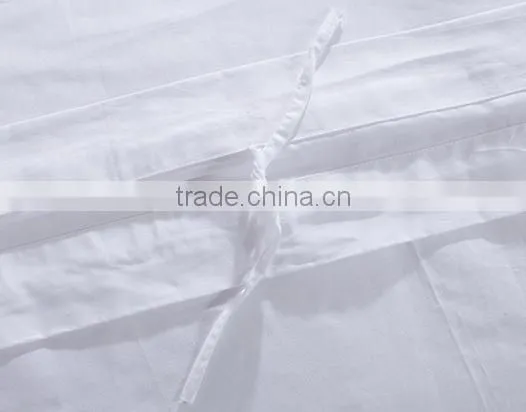 High Quality 100% Cotton Plain Dyed White Hotel Bed Linen photo-2