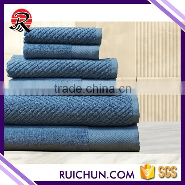 Bulk Buy China Woven Absorbent Textiles Dobby Cotton Towel Set