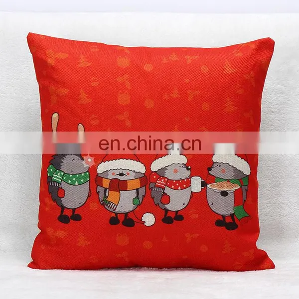 Christmas Small Deer Home Decorative Throw Pillow Cushion Case photo-2