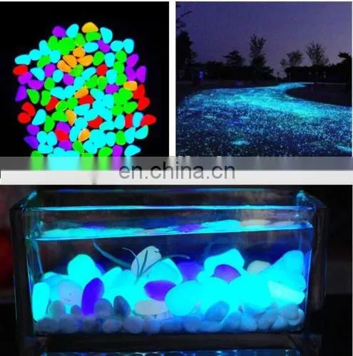 Glow in The Dark Plastic Stones Pebbles Rock Decoration For FISH TANK AQUARIUM