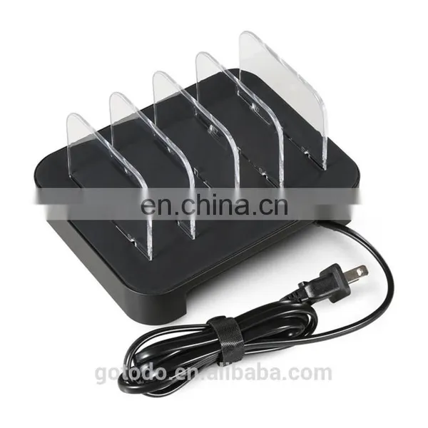 2017 Portable 4 Port Multi Usb Charge Box Tablet Cell Mobile Phone Charging Station photo-3