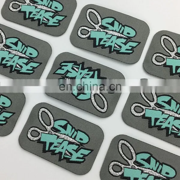 Maker Garment Labels Fabric Labels Silver Metallic Woven Label photo-6