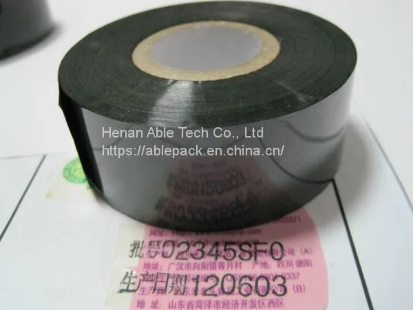Black Hot Stamping Foil 30x100m to Print the Date Number on Paper , Plastic photo-2