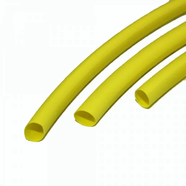 Yellow Color Decorated 2:1 Shrink Ratio Heat Shrink Protect Tube for Fishing Rod