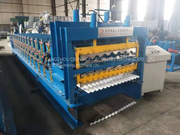 Three Layer Corrugated Roof Tile Roll Forming Machine Aluminum Metal Roofing Sheet Making Machine photo-4