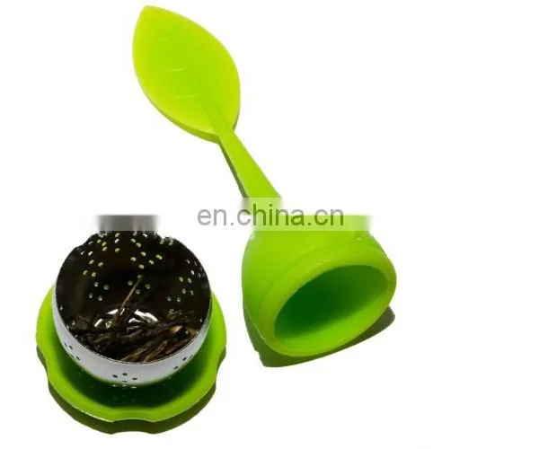 Wholesale Silicone & Stainless Steel Leaf Shape Tea Infuser / Tea Ball photo-4