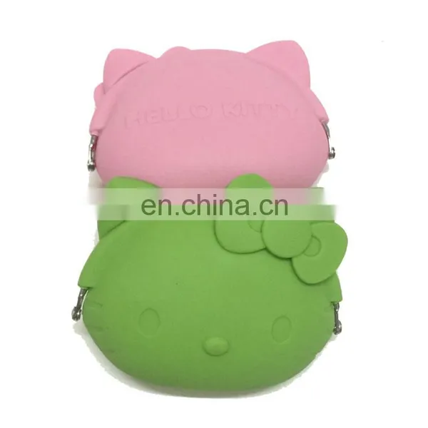 Factory Supplier Cat Design Coin Bag Women Fashion Wallet Silicone Material Purse photo-4