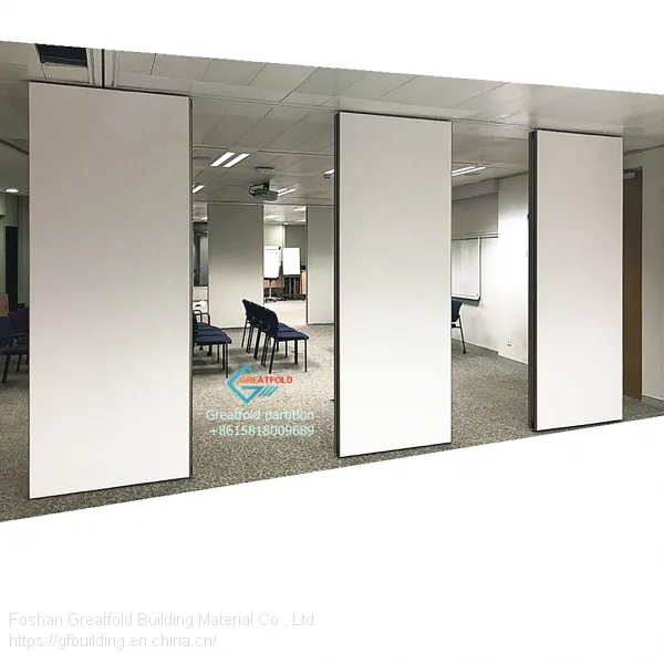 Room Partition Walls Folding Office Soundproof Acoustic Screen Hanging Style Melamine Board Operate Walls Folding Foldable Hotel Walls Room Dividers photo-4