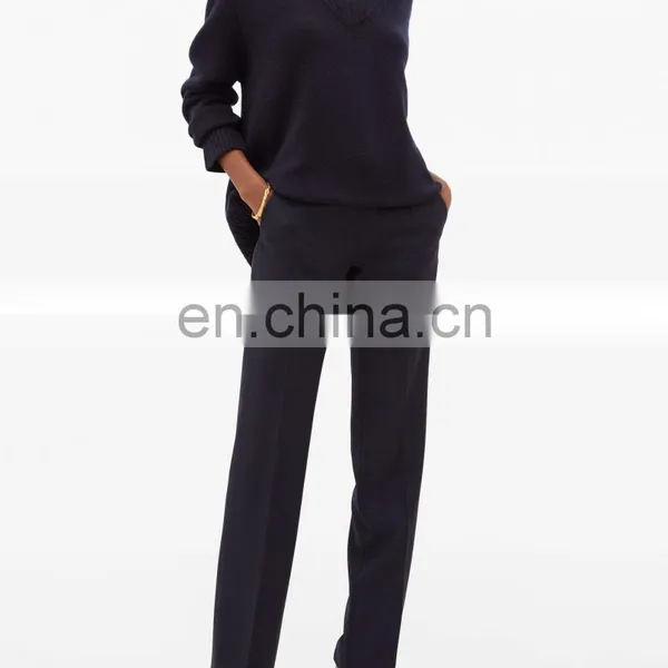 DiZNEW Oem 100% Pure Cashmere Sweater Custom Hand Knitted Intarsia Women Cashmere Sweaters photo-6