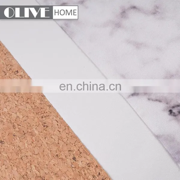 2018 New Item Knife Edge Geometry PU Poly Canvas Applique Cork Sofa Cushions For Sale photo-3