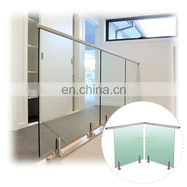 Construction Balustrade Strengthened Handrail Durable Frameless Glass Railing photo-7