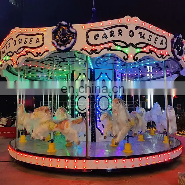 Arcade Amusement Commercial Playground Equipment Amusement Rotary Carousel Horse for Sale photo-4
