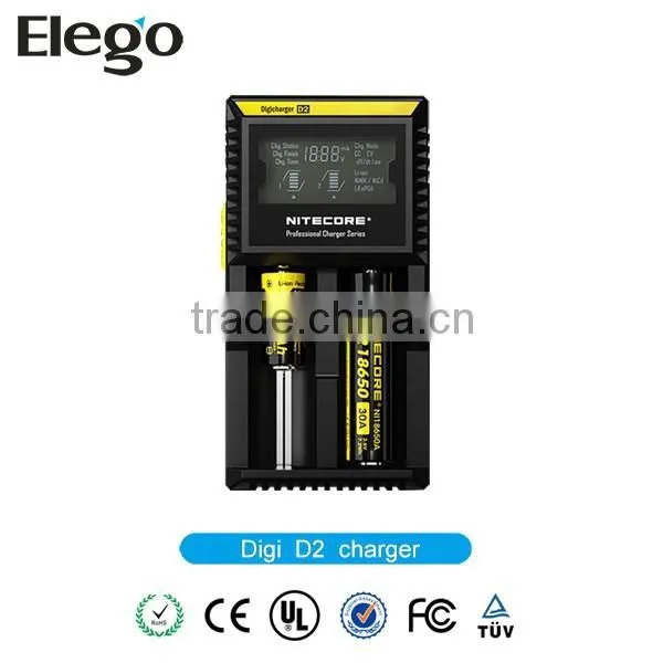 New Hot!High Quality Charger Nitecore D2 Charger for 26650 Battery