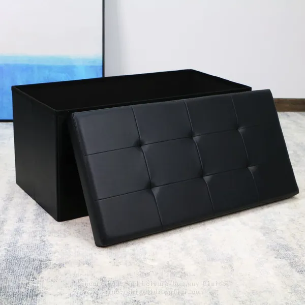 PVC Ottoman With Black photo-2