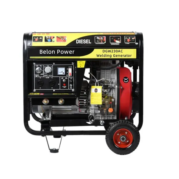 Belon Power DGW230AC Diesel Welder Generator With 2kW Auxiliary Power, for Industrial Outdoor Construction & Pipeline Welding