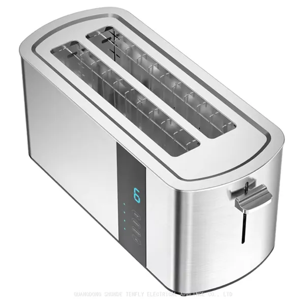 Tenfly Stainless Steel Toaster Factory Custom, Long Slot Touch Screen Bread Toaster, 4 Slice Home Breakfast Sandwich Maker photo-2